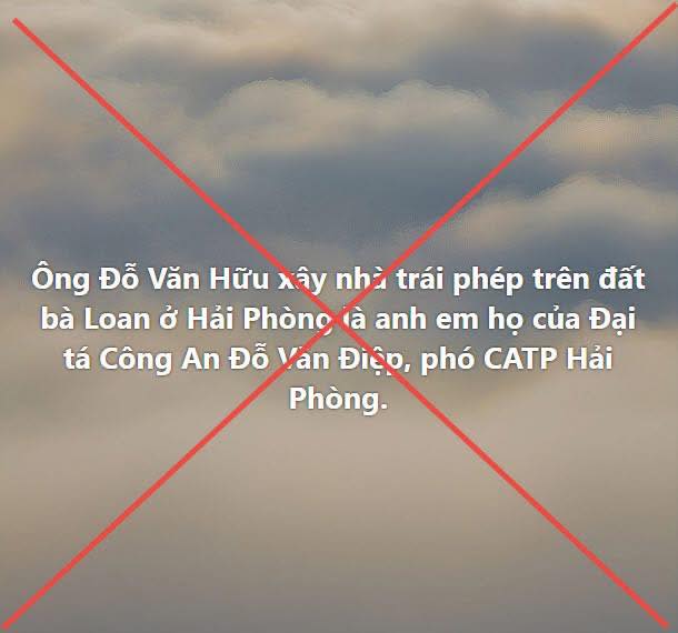 Bác tin đồn liên quan lãnh đạo công an Hải Phòng vụ xây nhầm nhà  - Ảnh 1.