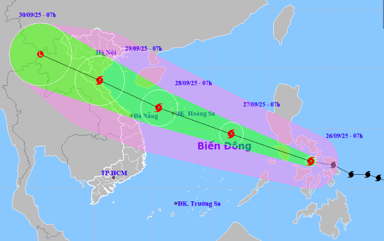 Bão Bualoi mạnh cấp 11, đang hướng vào Biển Đông- Ảnh 1.