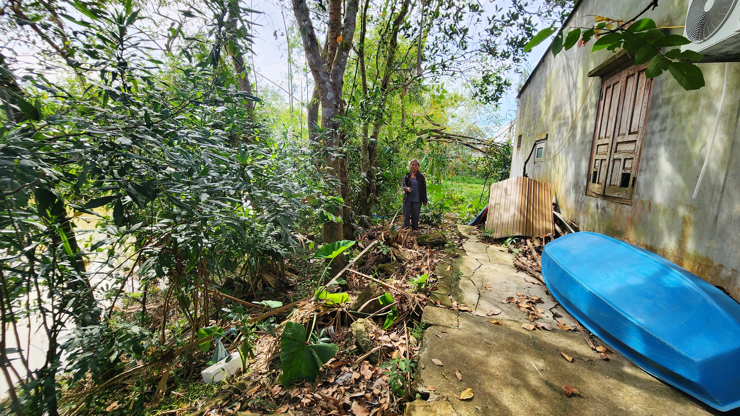 Sống bất an bên bờ sông sạt lở- Ảnh 1.