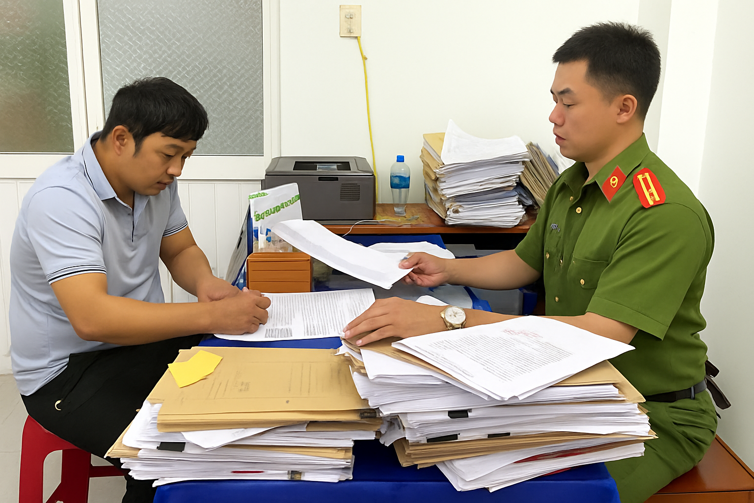 Bắt nhân viên kinh doanh Châu Văn Hậu- Ảnh 1.