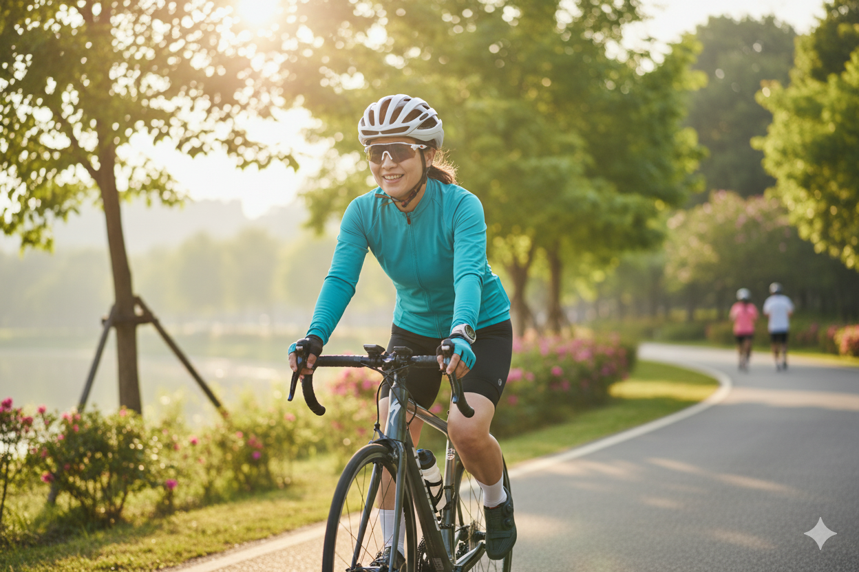 Đạp xe nhẹ nhàng: Bí quyết giữ tim mạch khỏe mạnh sau tuổi 50- Ảnh 1.