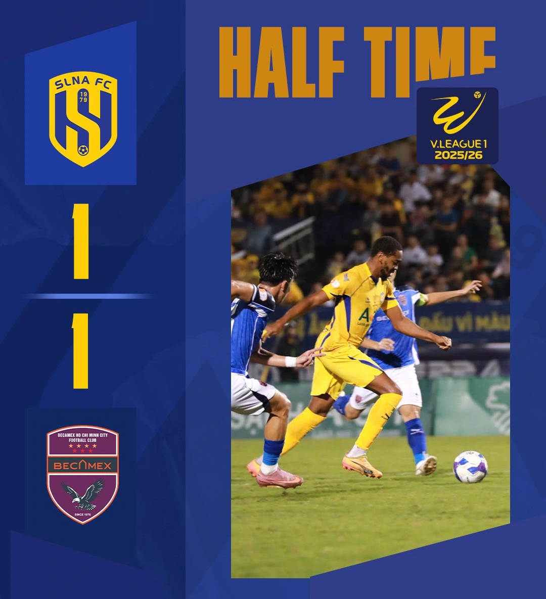 Cú sốc trên sân Vinh: SLNA thắng kịch tính Becamex TP.HCM, chấm dứt chuỗi trận đau buồn- Ảnh 1.