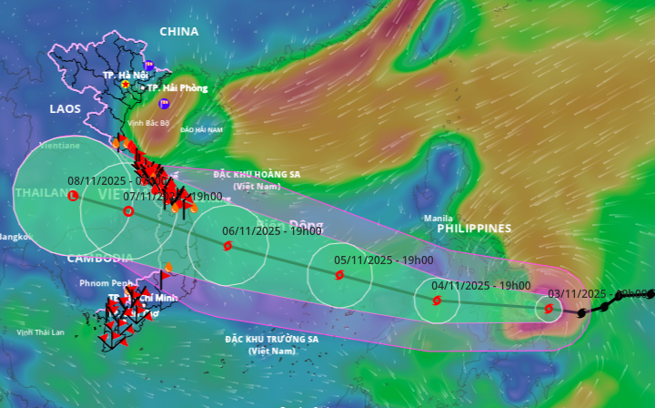 Dự báo bão Kalmaegi ảnh hưởng 5 tỉnh miền Trung- Ảnh 1.
