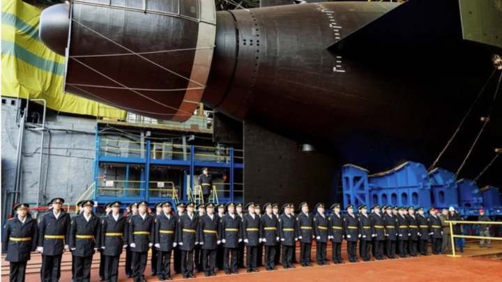 Hạ thủy tàu ngầm Khabarovsk, Nga khẳng định sức mạnh răn đe hạt nhân toàn cầu- Ảnh 1.