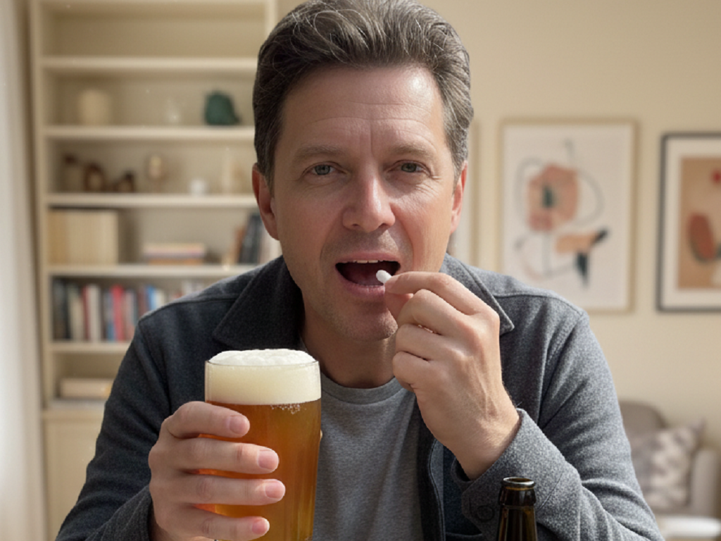 Tác động nguy hiểm khi dùng thuốc huyết áp mà vẫn uống rượu bia - Ảnh 1.