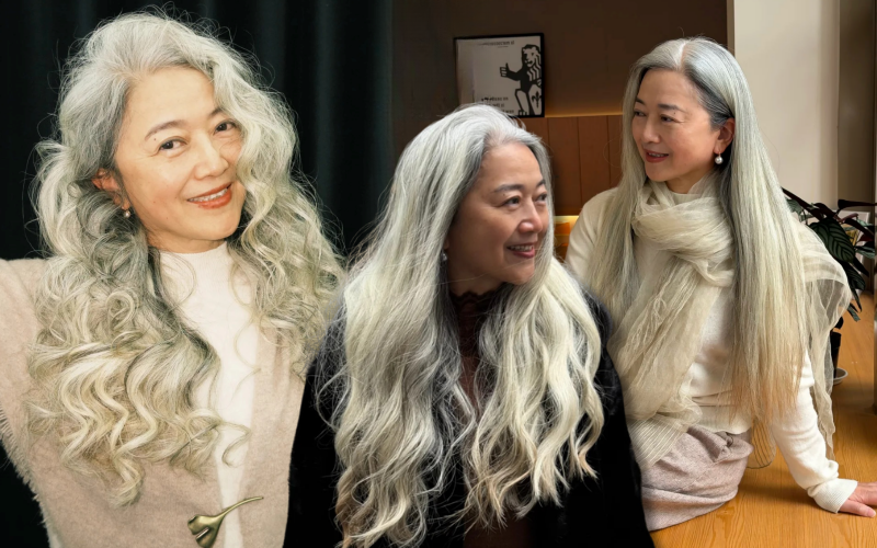 65 tuổi, 5 năm không nhuộm tóc, không can thiệp thẩm mỹ: "Bà ngoại" U70 cởi bỏ áp lực, sống rực rỡ khiến gái trẻ cũng phải ghen tị!