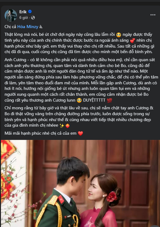 Con người thật của ông xã Hòa Minzy