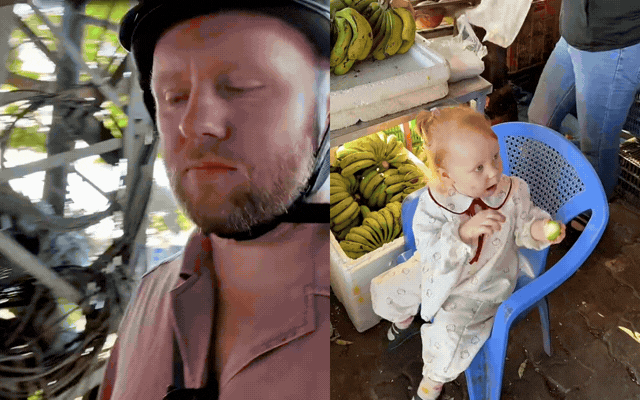 Em bé Tây đi chợ ở Đà Nẵng hút 2 triệu view: Danh tính bất ngờ!- Ảnh 1.