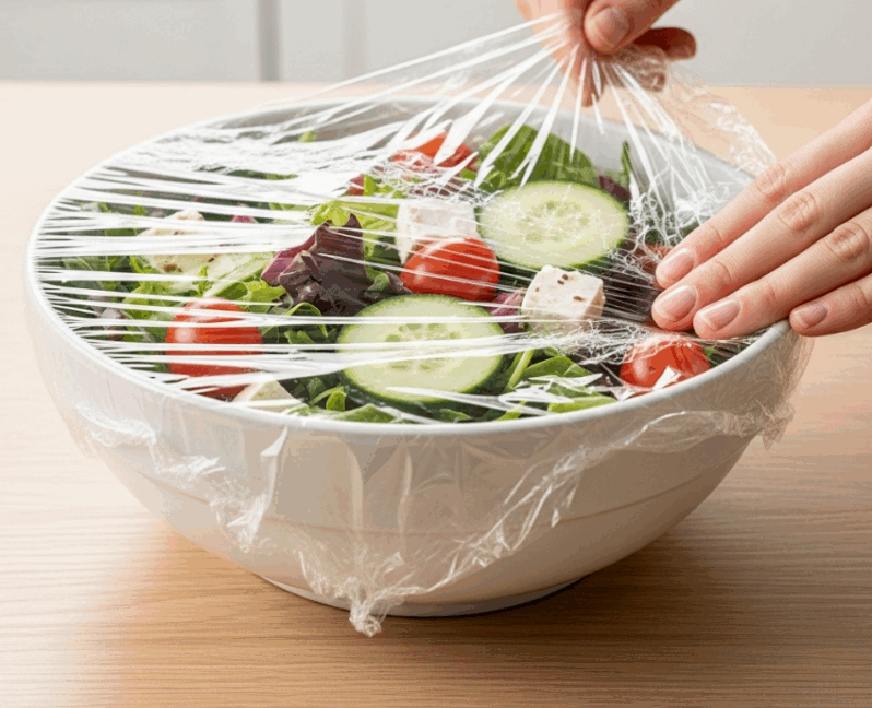 Vì sao màng bọc thực phẩm có thể giữ thực phẩm tươi ngon, trong khi túi nilon lại dễ khiến thực phẩm bị hư hỏng?