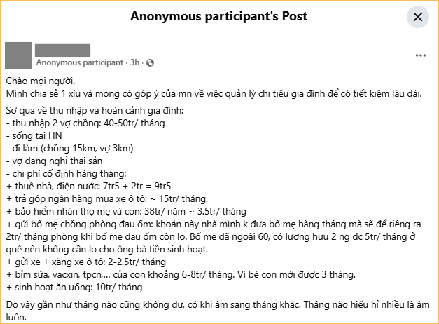 Vợ chồng Hà Nội lương 50 triệu, còn ở thuê vẫn trả góp mua ô tô 15 triệu/tháng: Dân mạng muốn đồng cảm cũng khó