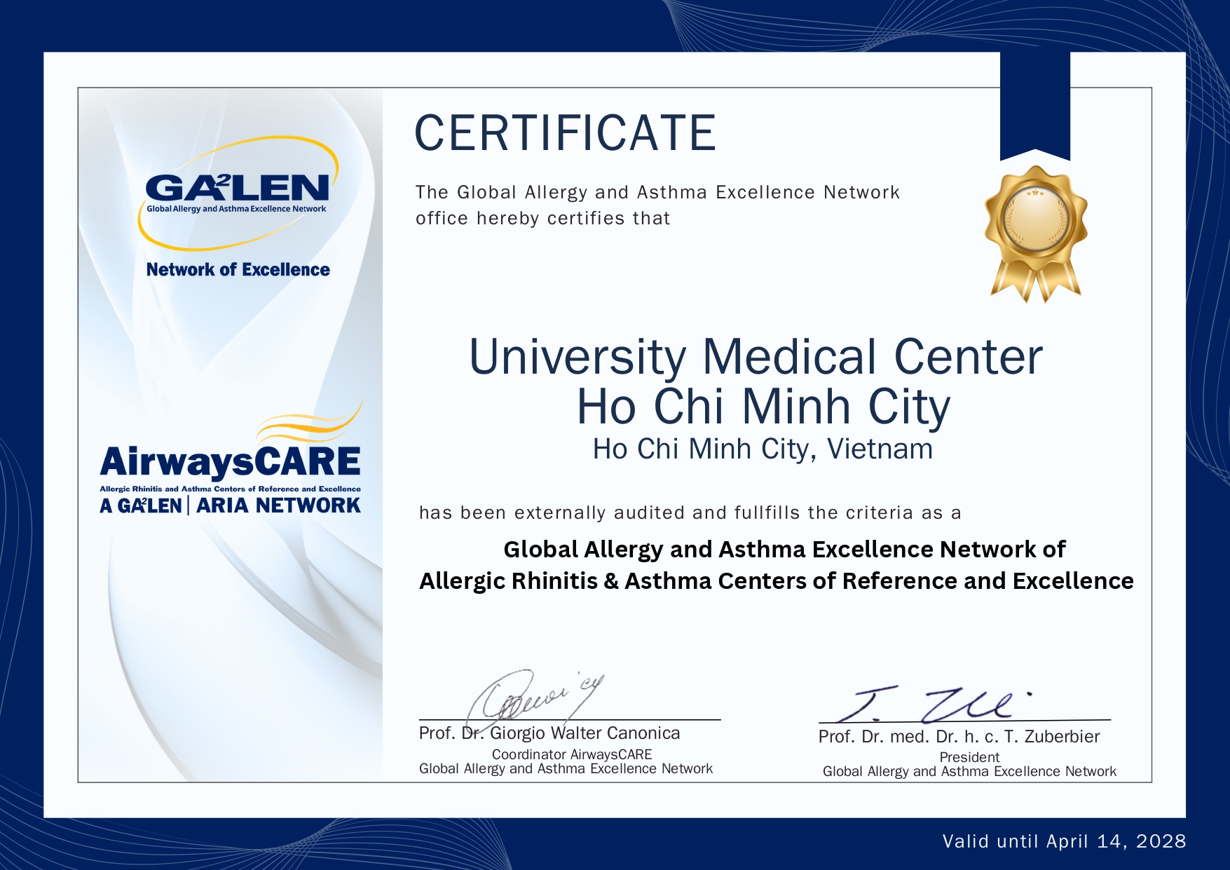 Một bệnh viện công đạt chứng nhận Quốc tế AirwaysCARE danh giá